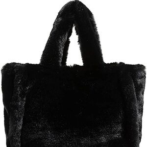 Urban Expressions Black Furry tote